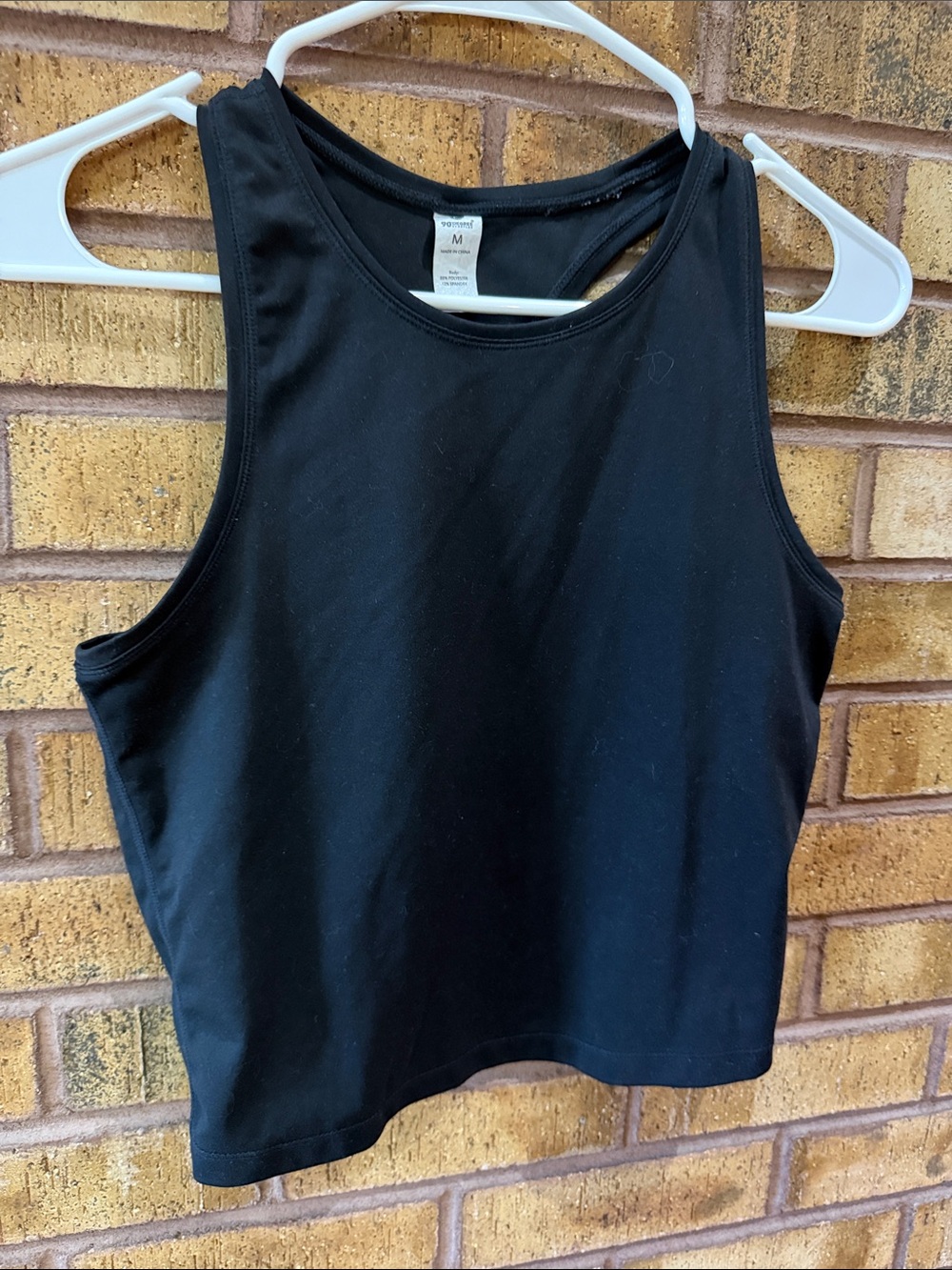 90 Degree By Reflex Black Muscle Tank Top